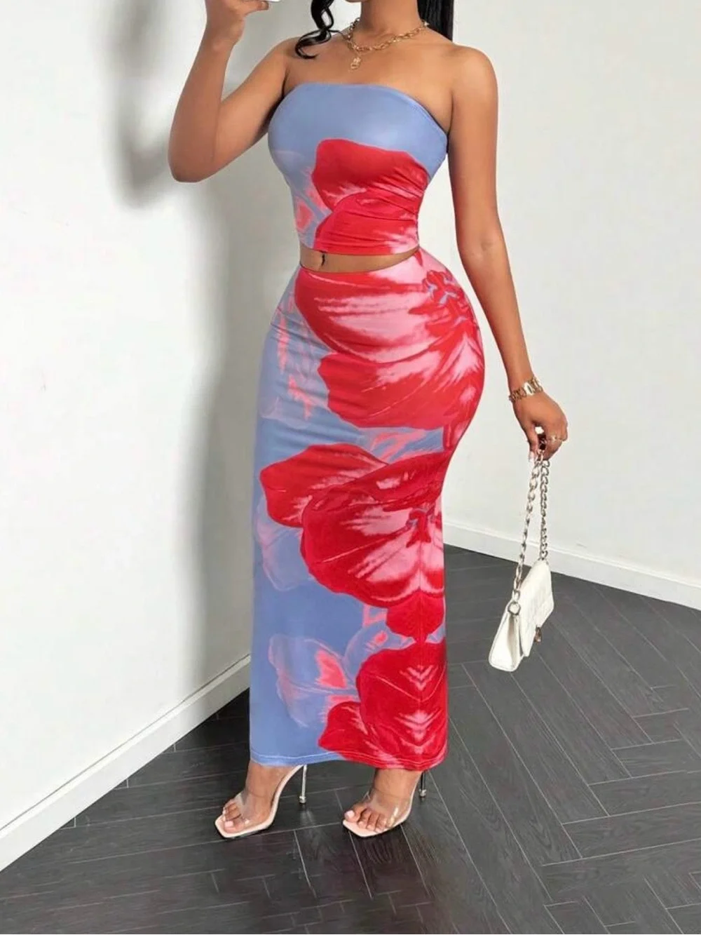 SHEIN matching skirt set